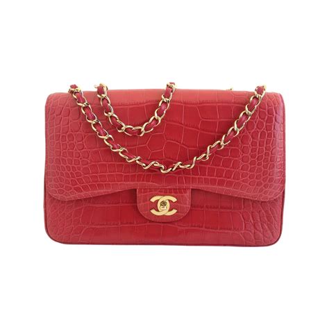 chanel gabrielle bag crocodile price|chanel crocodile red flap bag.